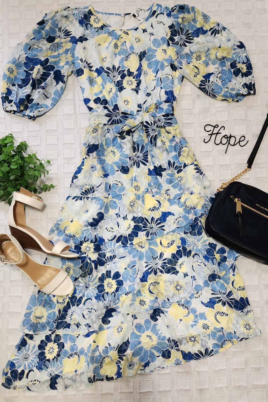 Navy Floral dress