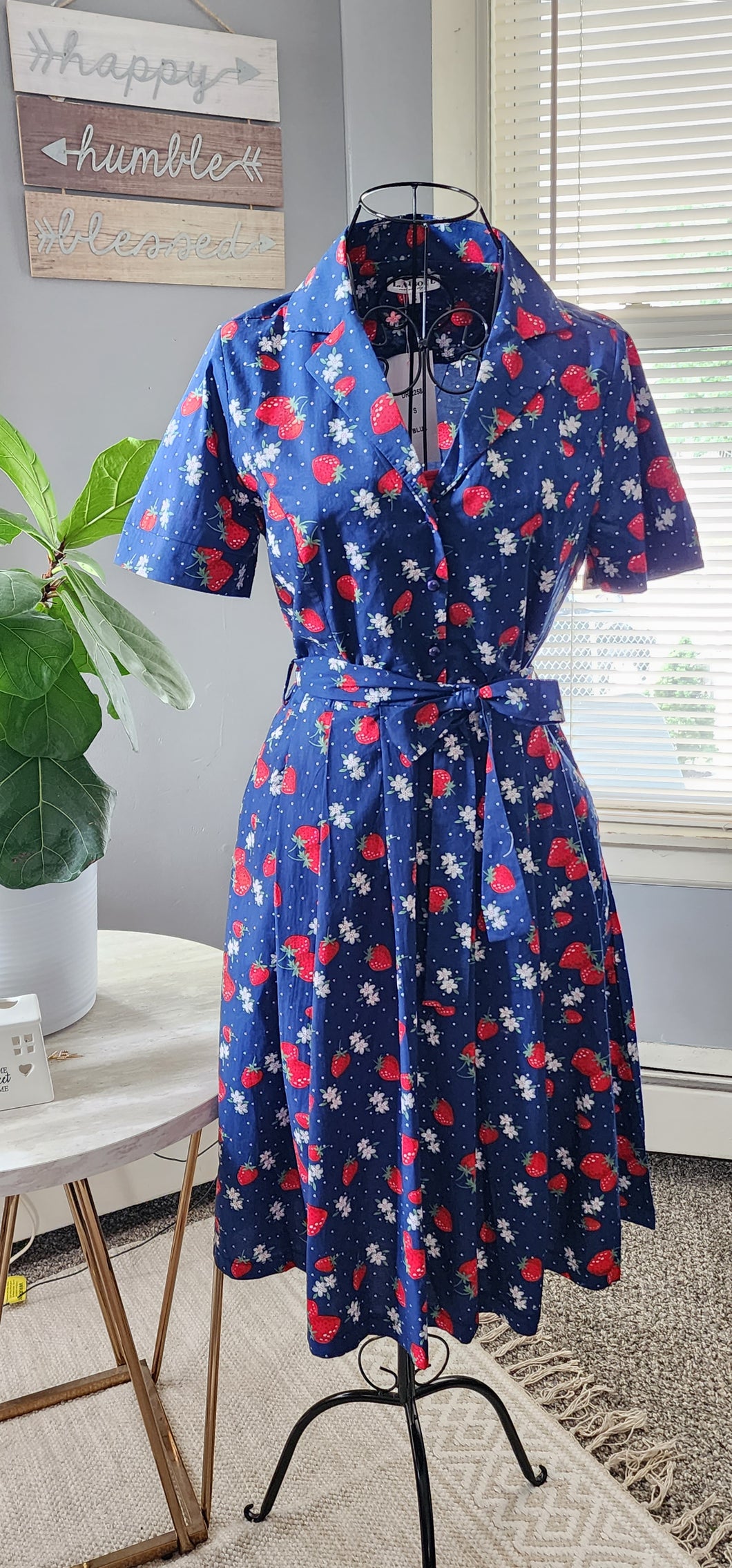 Strawberries and flower dress