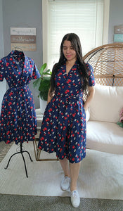 Strawberries and flower dress