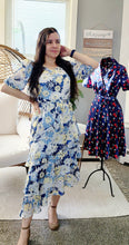 Load image into Gallery viewer, Navy Floral dress