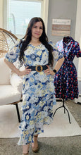 Load image into Gallery viewer, Navy Floral dress