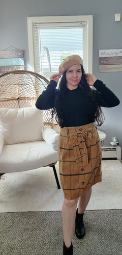 Corduroy lovely skirt (Camel)