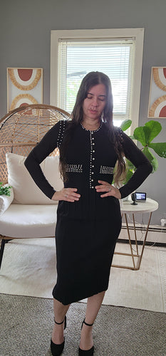 Pearl knit dress