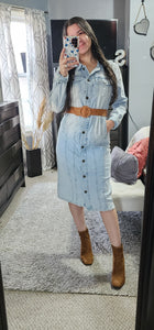 Light denim dress