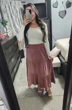 Load image into Gallery viewer, Corduroy midi skirt