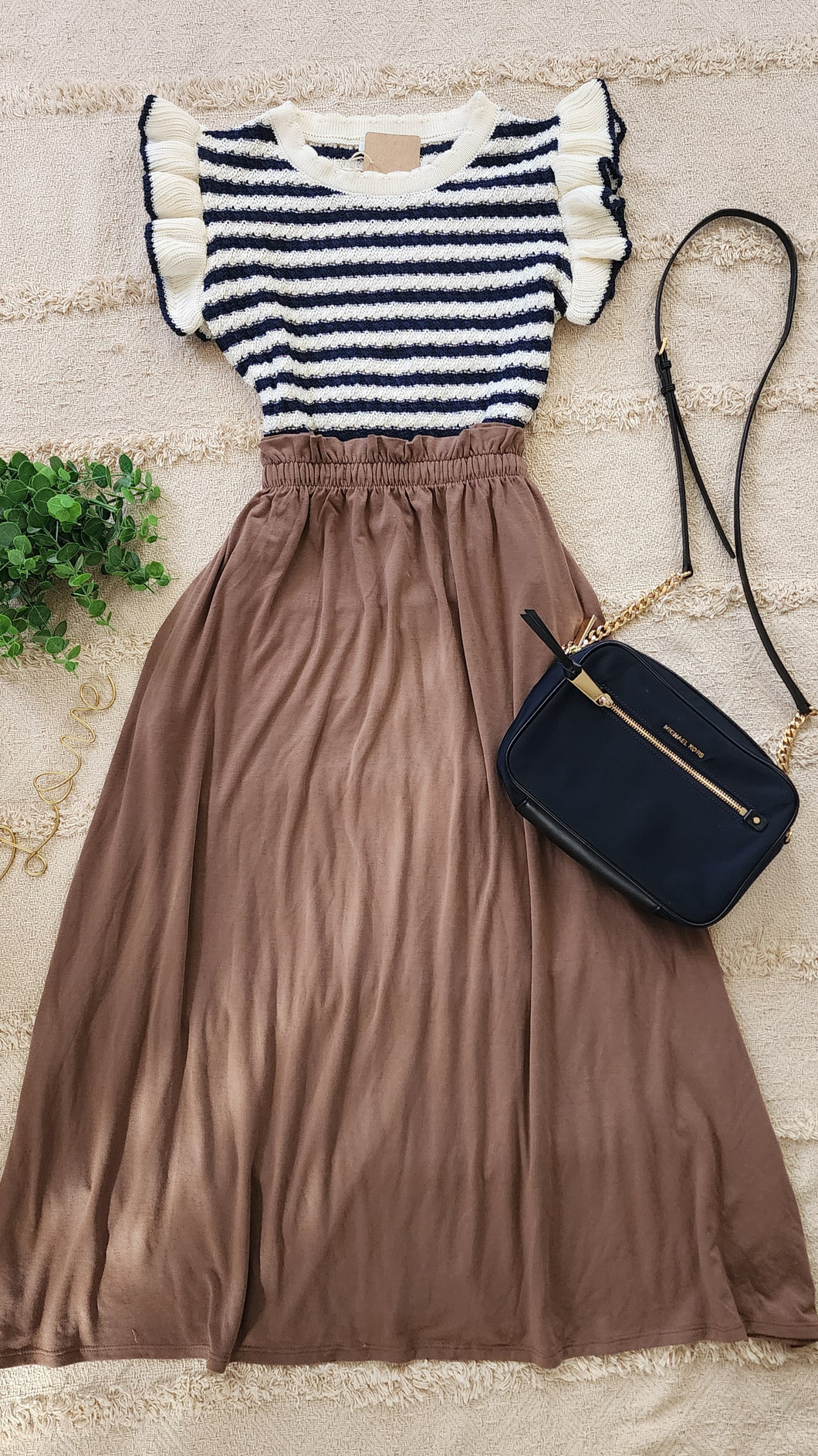Paperbag  midi skirt