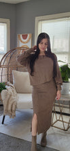 Load image into Gallery viewer, Ribbed top and skirt set