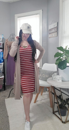 Stripes sport dress