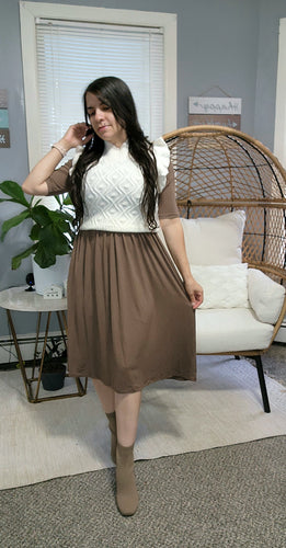 Mocha beauty dress