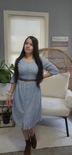 Load image into Gallery viewer, Light blue eyelet dress