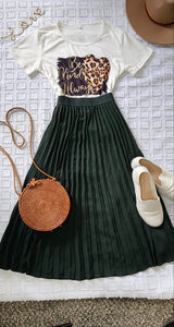 Pleated skirt